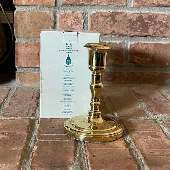 PartyLite Belmore PO160 Brass Candle Holder